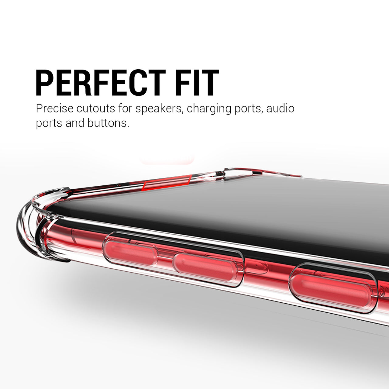 Samsung Galaxy S10 Plus Clear Shockproof Case Cover - Clear