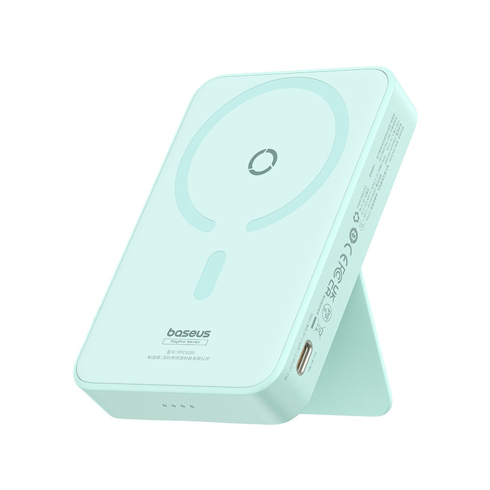 MagPro Magnetic Bracket Wireless Fast-Charging Power Bank 5000mAh 20W - Mint