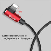 Thumbnail for MVP Elbow Type Cable USB For IP 2A 1M - Red