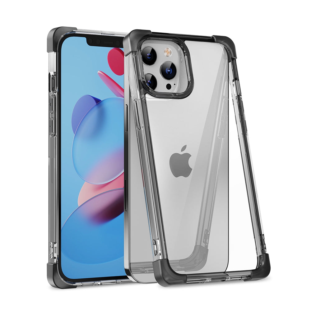 iphone-12-pro-max-clear-shockproof-case-cover-black-19489 Clear Black