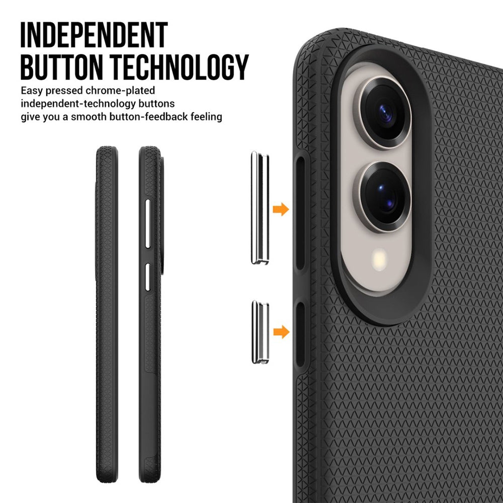 Samsung Galaxy S25 Edge Heavy-Duty Armor MagSafe Case Cover - Black