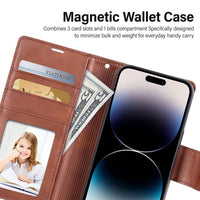 Thumbnail for iphone-15-pro-max-leather-wallet-flip-magsafe-case-cover-black-23816 Black