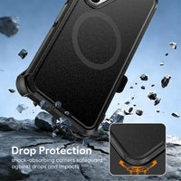 Thumbnail for Samsung Galaxy S26 Heavy-Duty Armor MagSafe Case Cover - Black