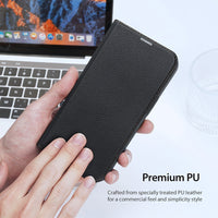 Thumbnail for SKIN-X Series Magnetic Flip Case Cover for iPhone 14 Plus - Black