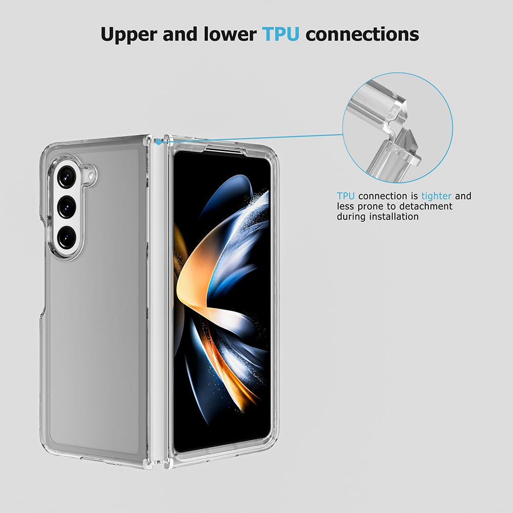 Samsung Galaxy Z Fold5 Clear Shockproof Case Cover - Clear