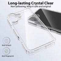 Thumbnail for iPhone 16 Plus Clear Shockproof Case Cover - Clear