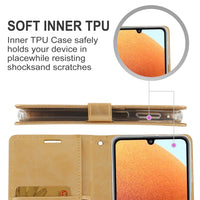 Thumbnail for Samsung Galaxy A13 Leather Wallet Flip Case Cover - Black