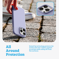 Thumbnail for iPhone 15 Pro Soft Silicone Case Cover: Durable, Shock-Proof, Drop-Proof, Smooth Silky Exterior - Stone