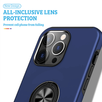 Thumbnail for iPhone 13 Pro Compatible Case Cover With Shockproof Magnetic Ring Holder -Black