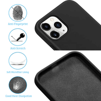 Thumbnail for iPhone 14 Plus Compatible Case Cover With Liquid Silicone - Black