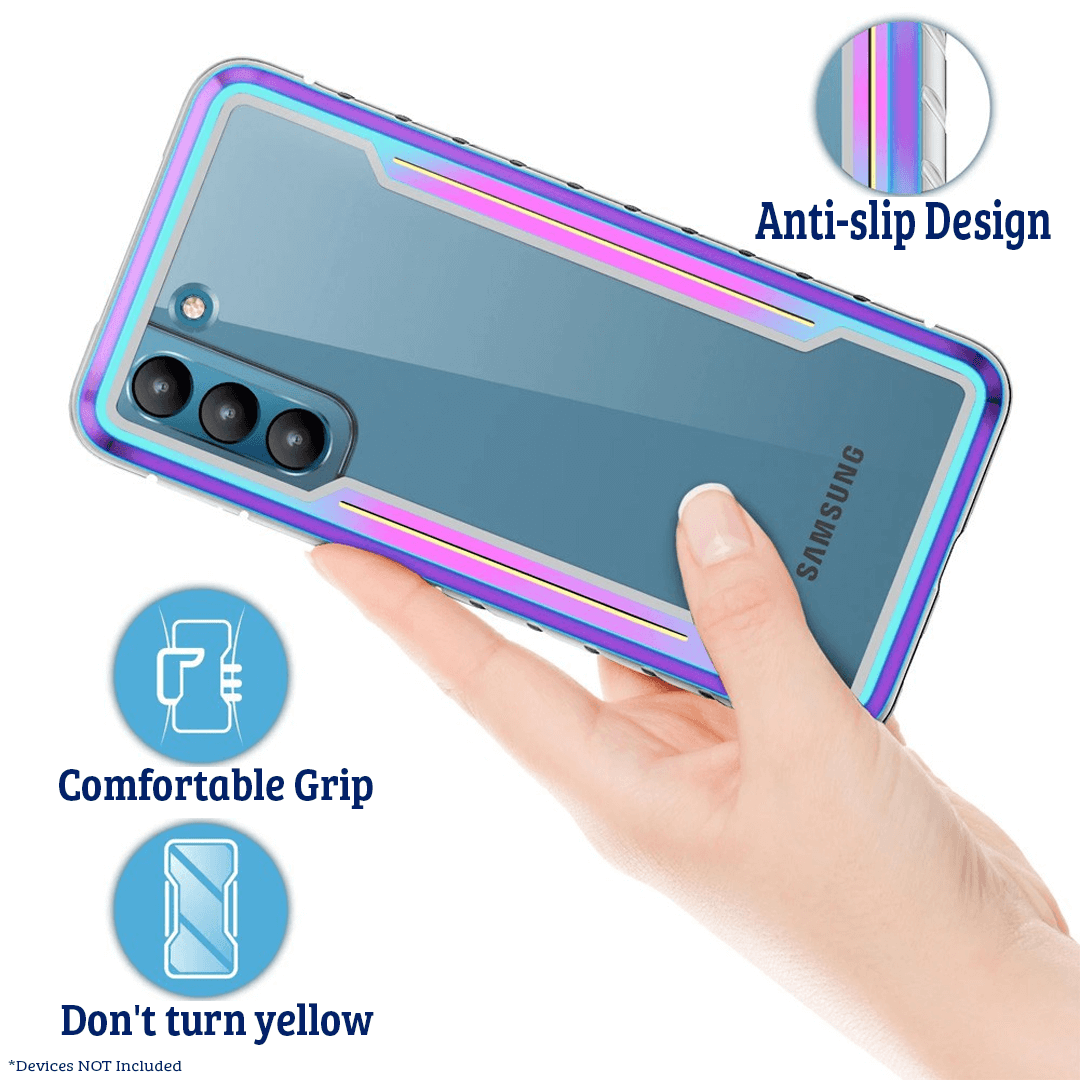 Samsung Galaxy S24 Compatible Case Cover With Shockproof Heavy Duty Armor- Rose Gold