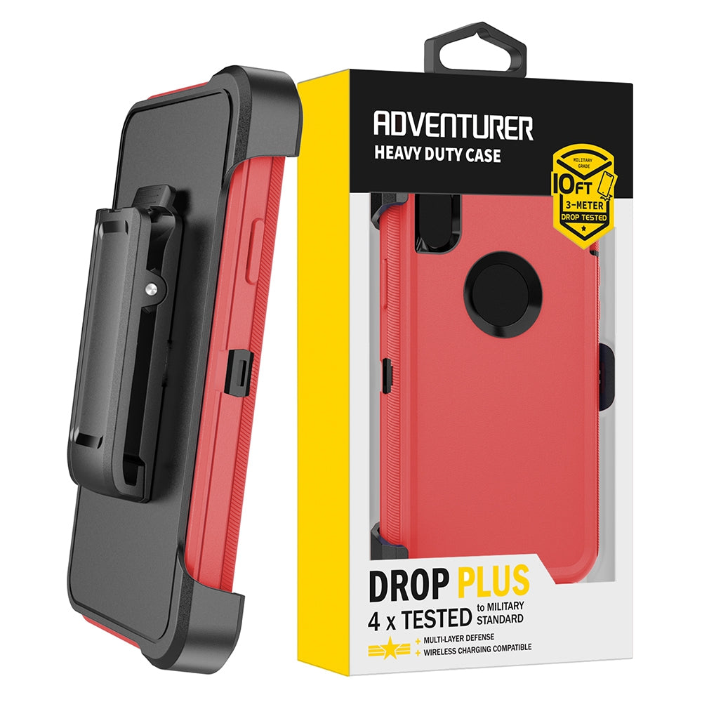 iPhone X Heavy-Duty Armor Case Cover - Black