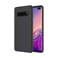 Thumbnail for Liquid Silicone Case Cover for Samsung Galaxy S10 Plus - Black