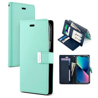 Thumbnail for iphone-14-leather-wallet-flip-case-cover-black-21383 Black