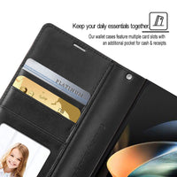 Thumbnail for Samsung Galaxy S25 FE Leather Wallet Flip Case Cover - Black