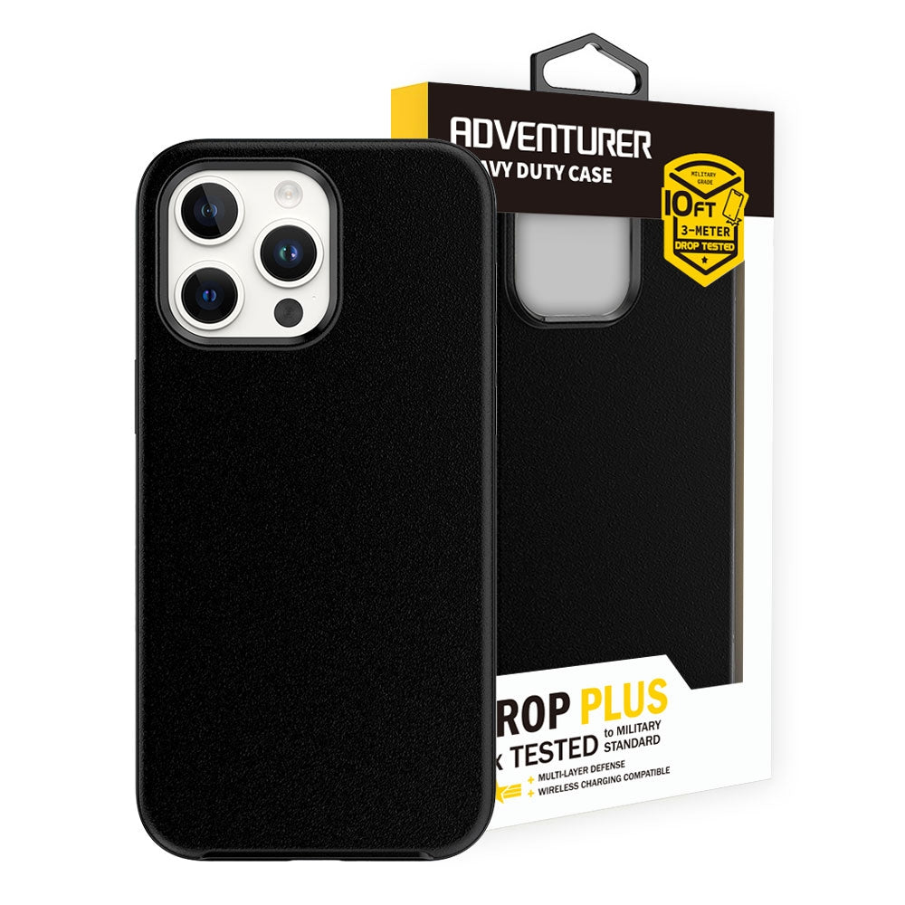 Hybrid Beatles Shockproof Case Cover for iPhone 15 Pro - Black