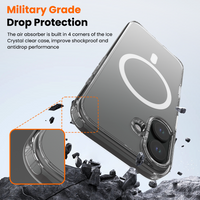 Thumbnail for iPhone 15 Clear Shockproof MagSafe Case Cover
