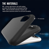 Thumbnail for iPhone X Heavy-Duty Armor Case Cover - Black
