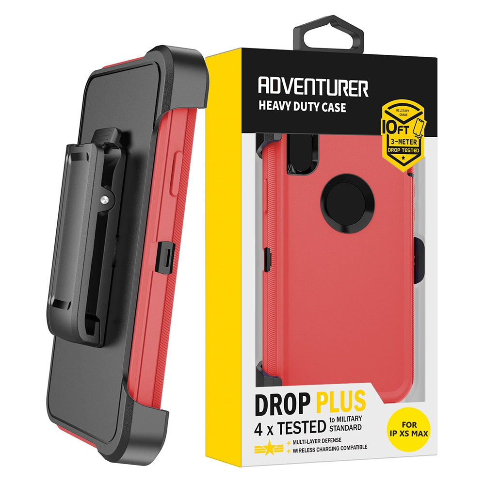 iPhone XS Max Heavy-Duty Armor Case Cover - Black