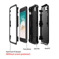 Thumbnail for iPhone 7 Heavy-Duty Armor Case Cover - Black
