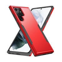 Thumbnail for Dual Layer Shockproof Case Cover for Samsung Galaxy S22 Ultra - Black