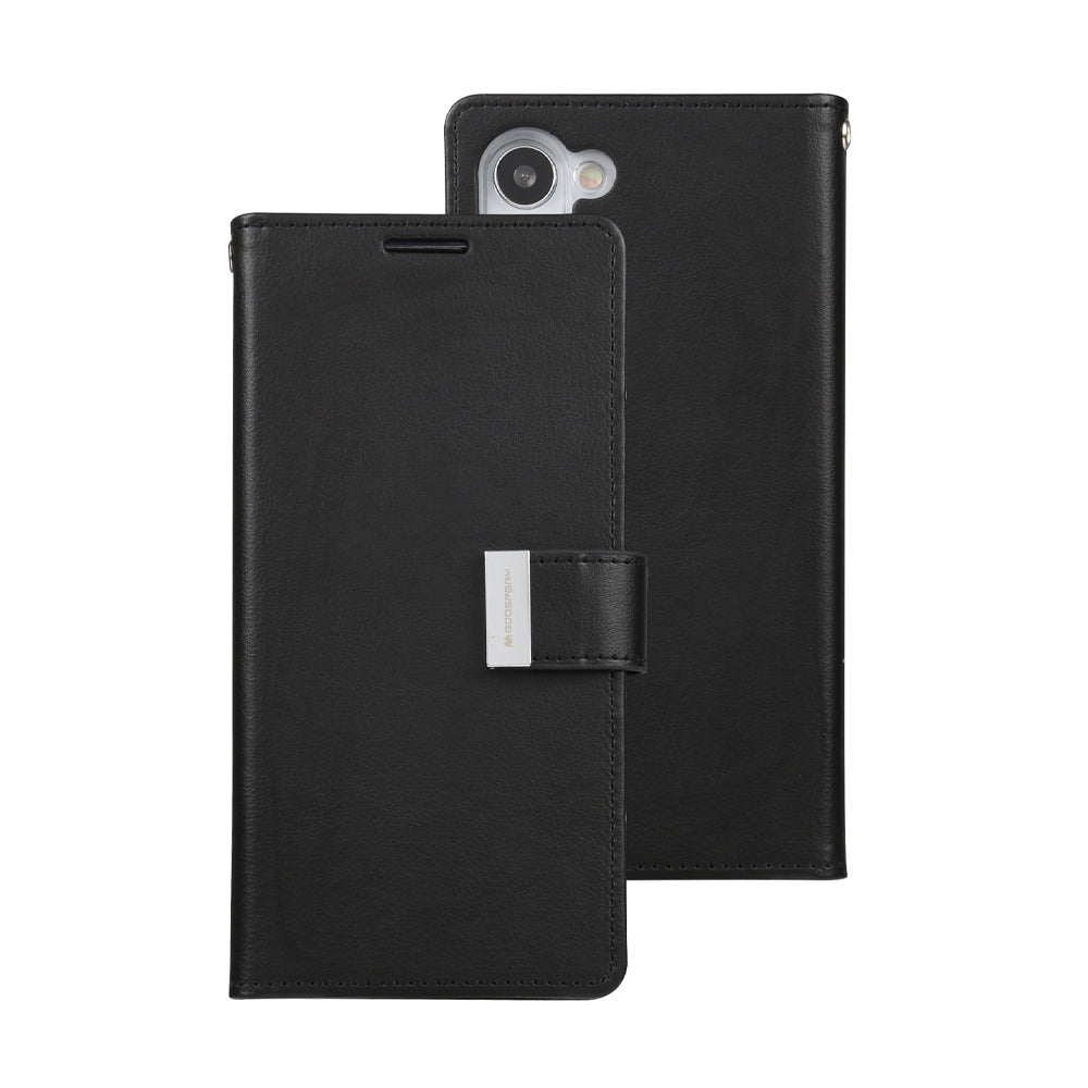Samsung Galaxy S23 Plus Leather Wallet Flip Case Cover - Black