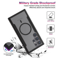 Thumbnail for Samsung Galaxy S24 Ultra Heavy-Duty Armor MagSafe Case Cover - Black