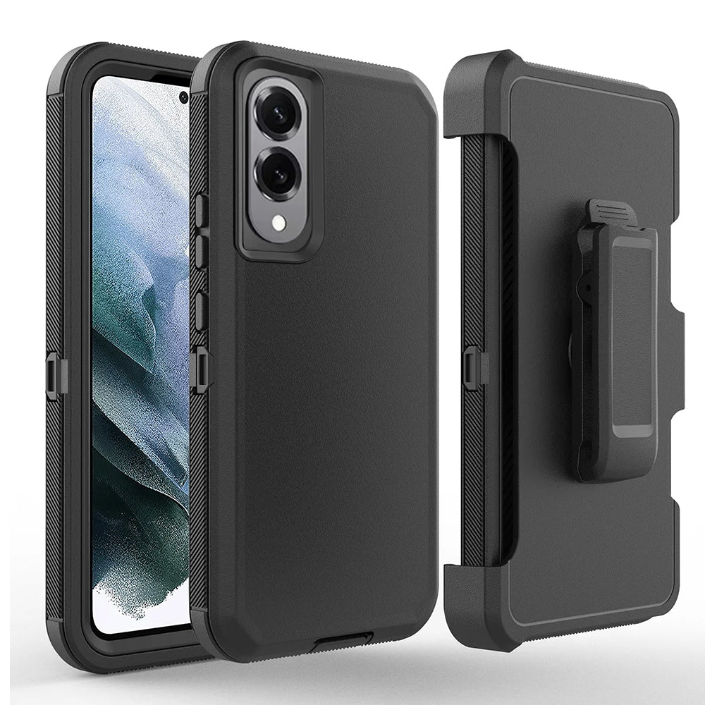 Samsung Galaxy S25 Edge Heavy-Duty Armor Case Cover - Black