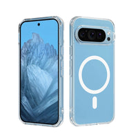 Thumbnail for High Quality Acrylic + TPU Hybrid Transparent Case Cover With Magnetic Ring For Google Pixel 10 Pro XL