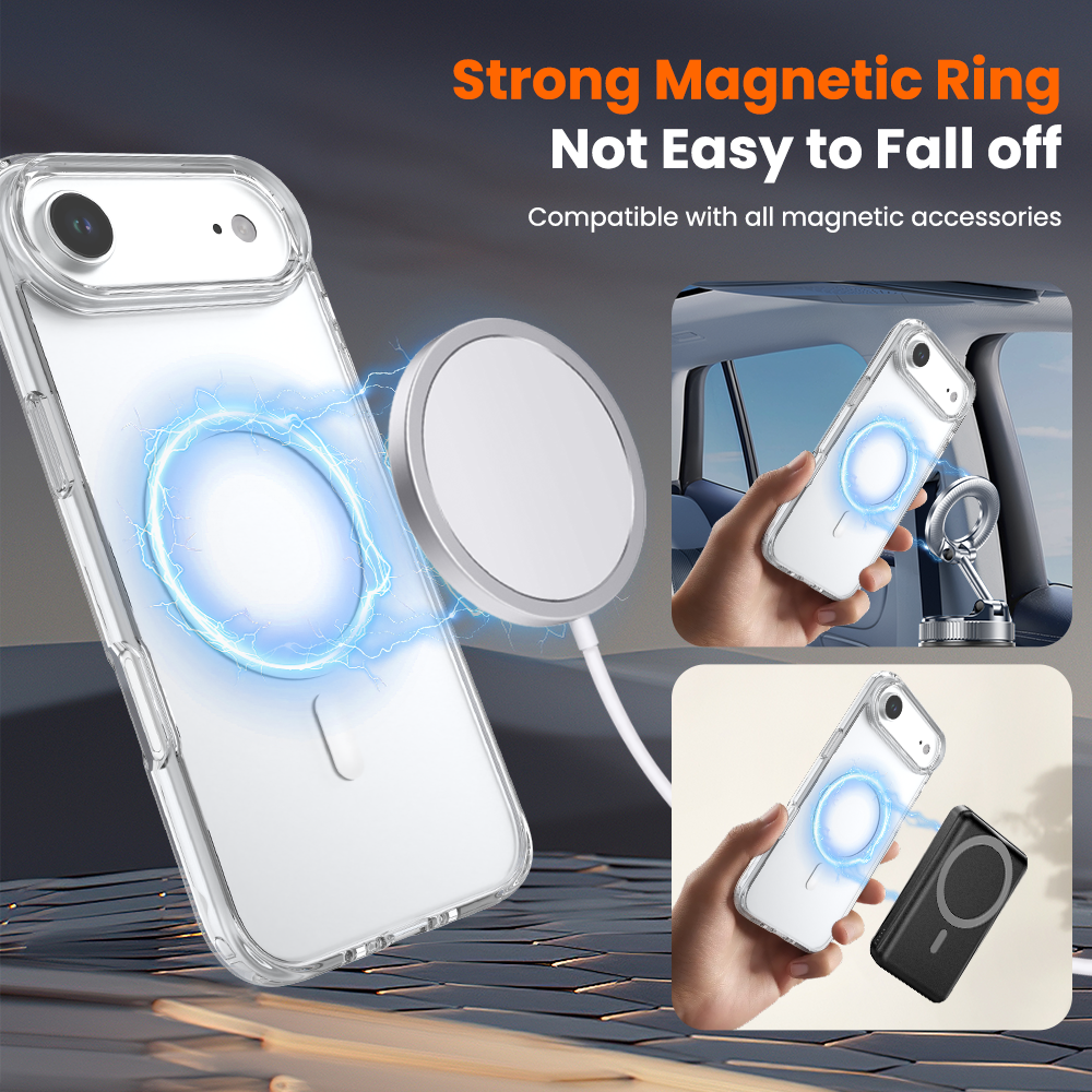iPhone 17 Air Clear Shockproof MagSafe Case Cover