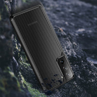 Thumbnail for Carbon Fiber Hard Shield Case Cover for Samsung Galaxy S21 Plus