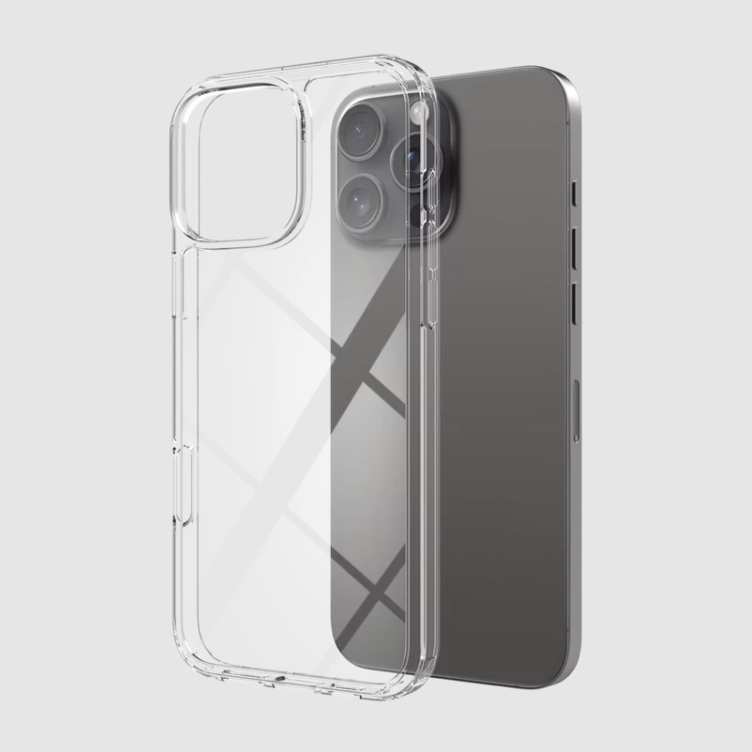 iPhone 16 Pro Premium Clear Case Cover: Acrylic + TPU Construction, Long-Lasting Durability, Enhanced Screen & Camera Protection, Dust & Debris Resistant