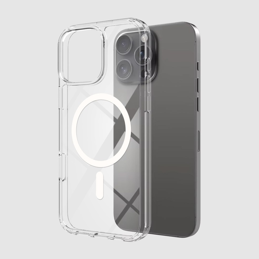 iPhone 16 Pro Max Clear Case Cover: Acrylic + TPU Construction, Long-Lasting Durability, Enhanced Screen & Camera Protection, Dust & Debris Resistant