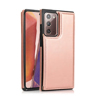 Thumbnail for Samsung Galaxy Note 20 Leather Wallet Flip Case Cover - Black