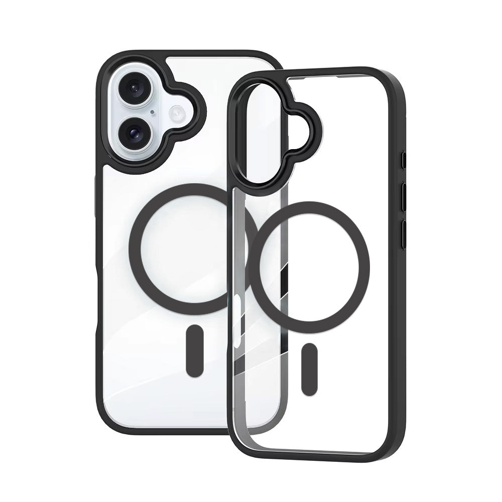 iPhone 17 Clear Shockproof MagSafe Case Cover - White