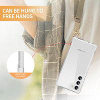 Thumbnail for Anti-Shock Space Protective Clear Case Cover for Samsung Galaxy S23 - Transparent