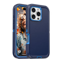 Thumbnail for iPhone 16 Pro Heavy-Duty Armor Case Cover - Black