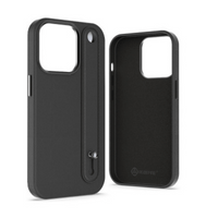 Thumbnail for iPhone 14 Compatible Case Cover With Hand Belt And Metal Camera Lens - Black