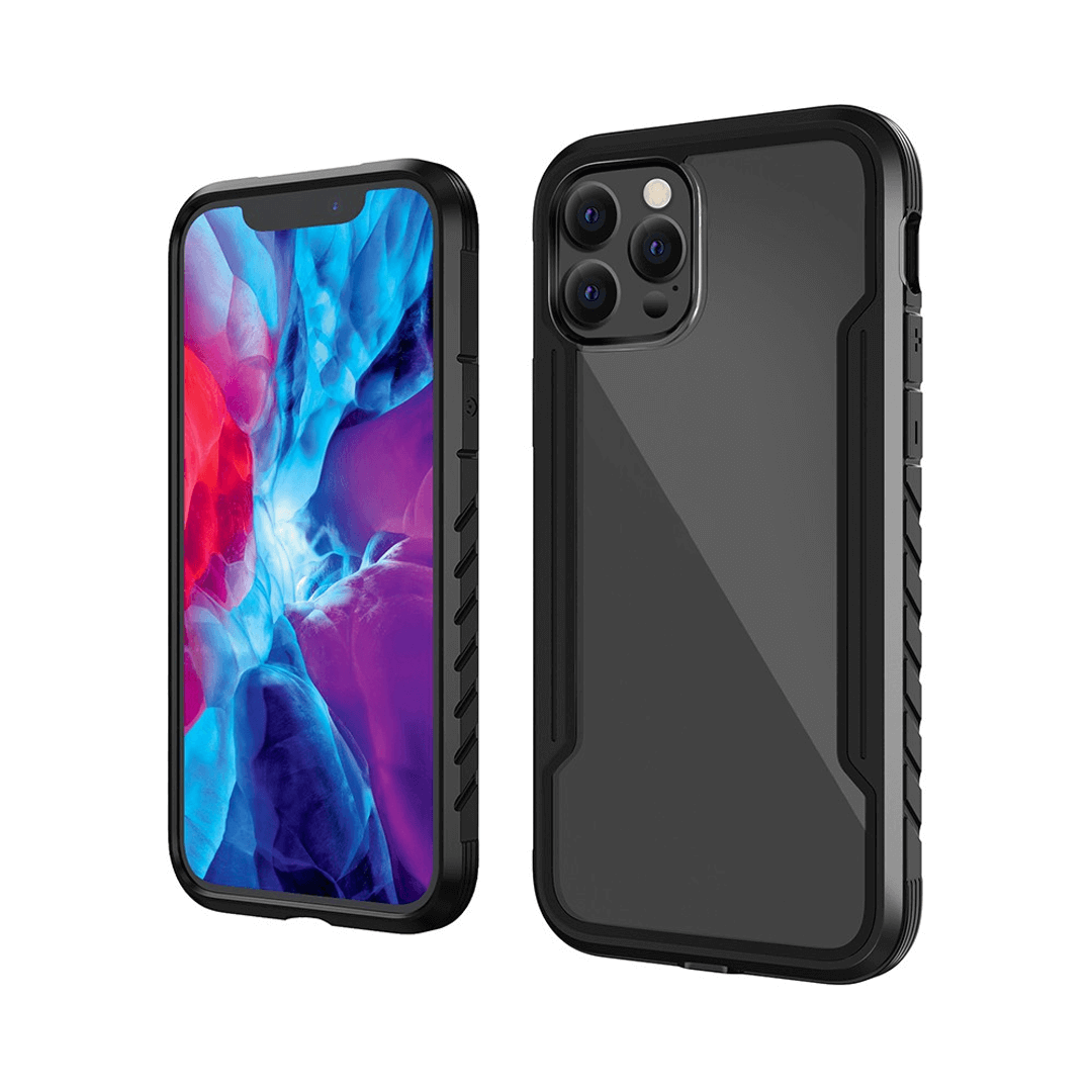 iPhone 11 Pro Max Compatible Case Cover With Premium Shield Shockproof Heavy Duty Armor in Black
