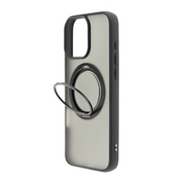 Thumbnail for iPhone 16 Tough Case Cover with 360° Rotating Stand: Multi-Functional Design for Lens and Screen Protection, Compatible With Magsafe - Black