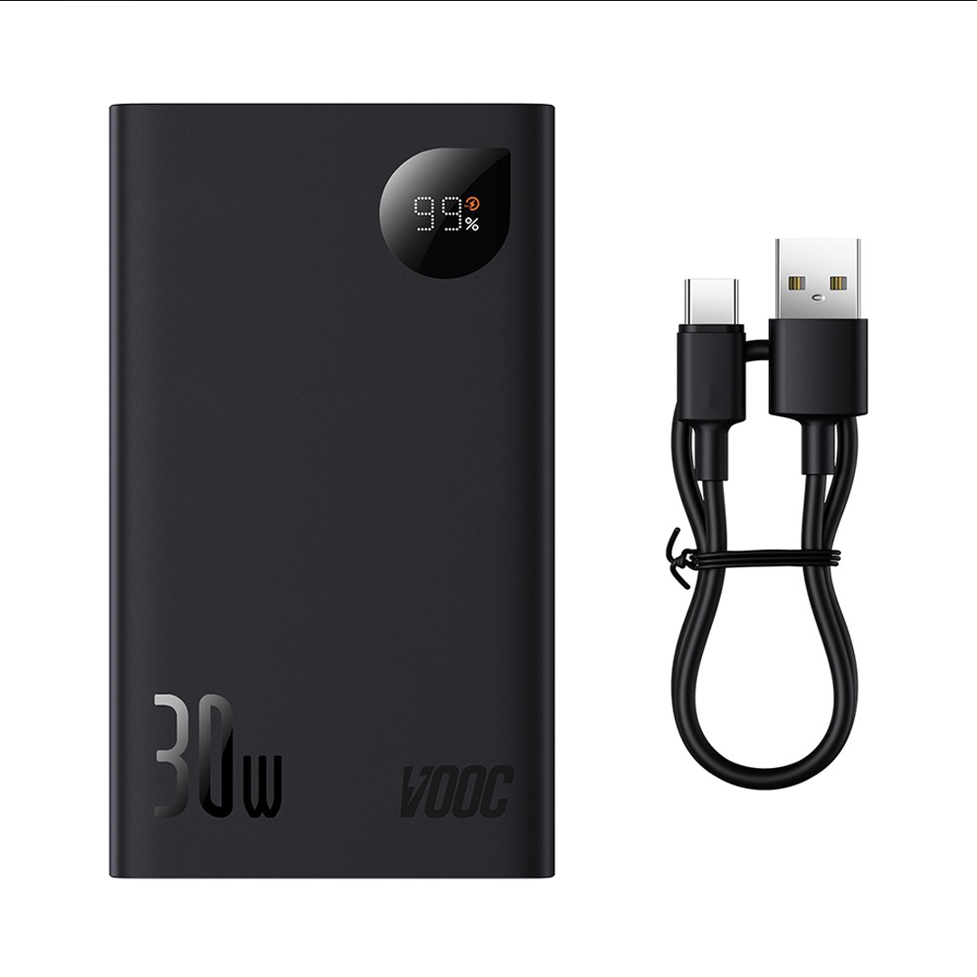 Adaman2 Digital Display Fast Charge Power Bank 20000mAh 30W (VOOC Edition)-Black