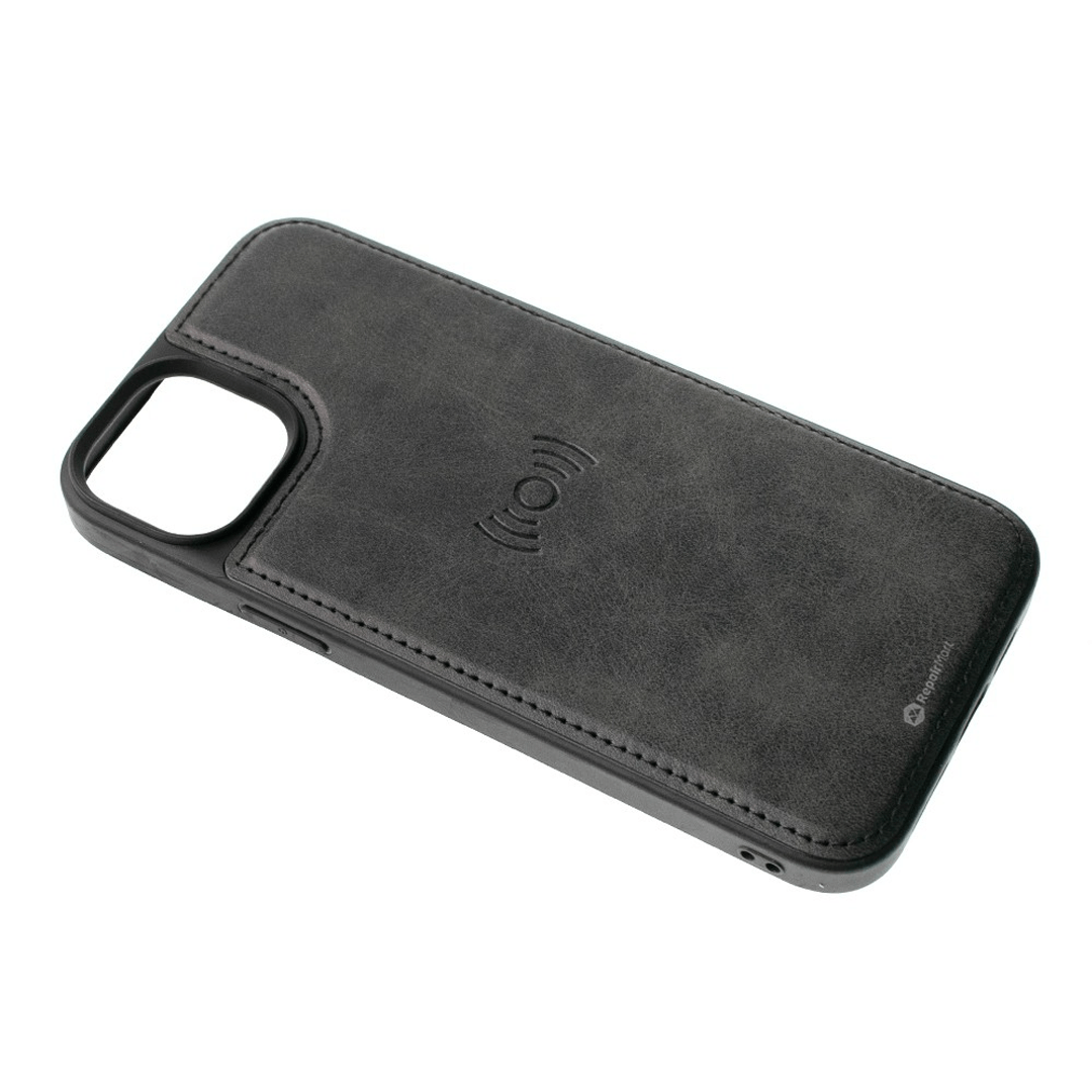 iPhone 16 Compatible Case Cover With Leather Flip Wallet - Brown