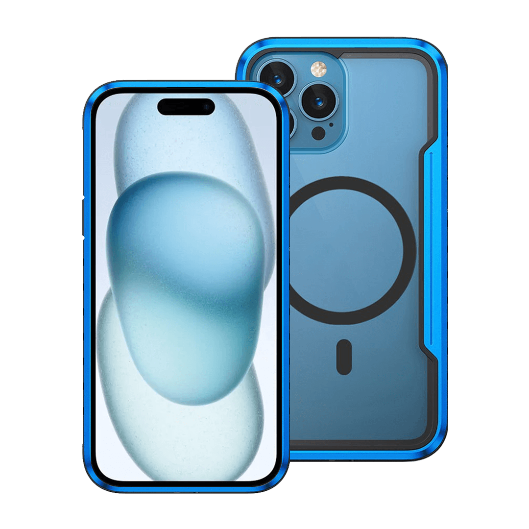 iPhone 15 Compatible Case Cover With Shockproof Heavy Duty Armor in Blue