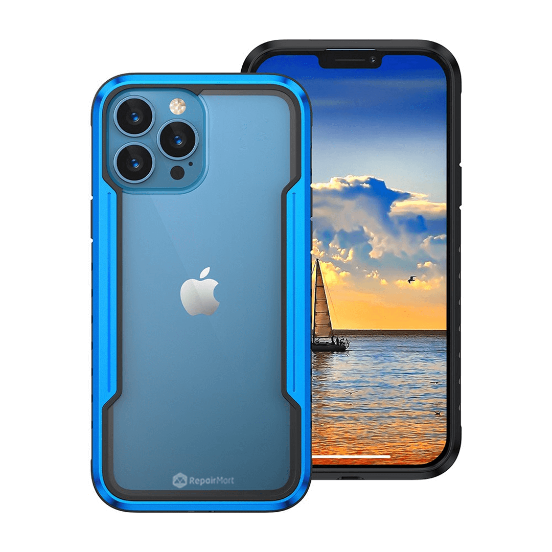 iPhone 15 Pro Compatible Case Cover With Shockproof Armor Heavy-Duty - Blue