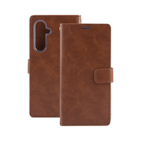 Thumbnail for Samsung Galaxy S24 Compatible Case Cover: Blue Moon Diary Cover - Brown