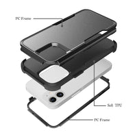 Thumbnail for iphone-12-heavy-duty-armor-case-cover-black-22000 Black