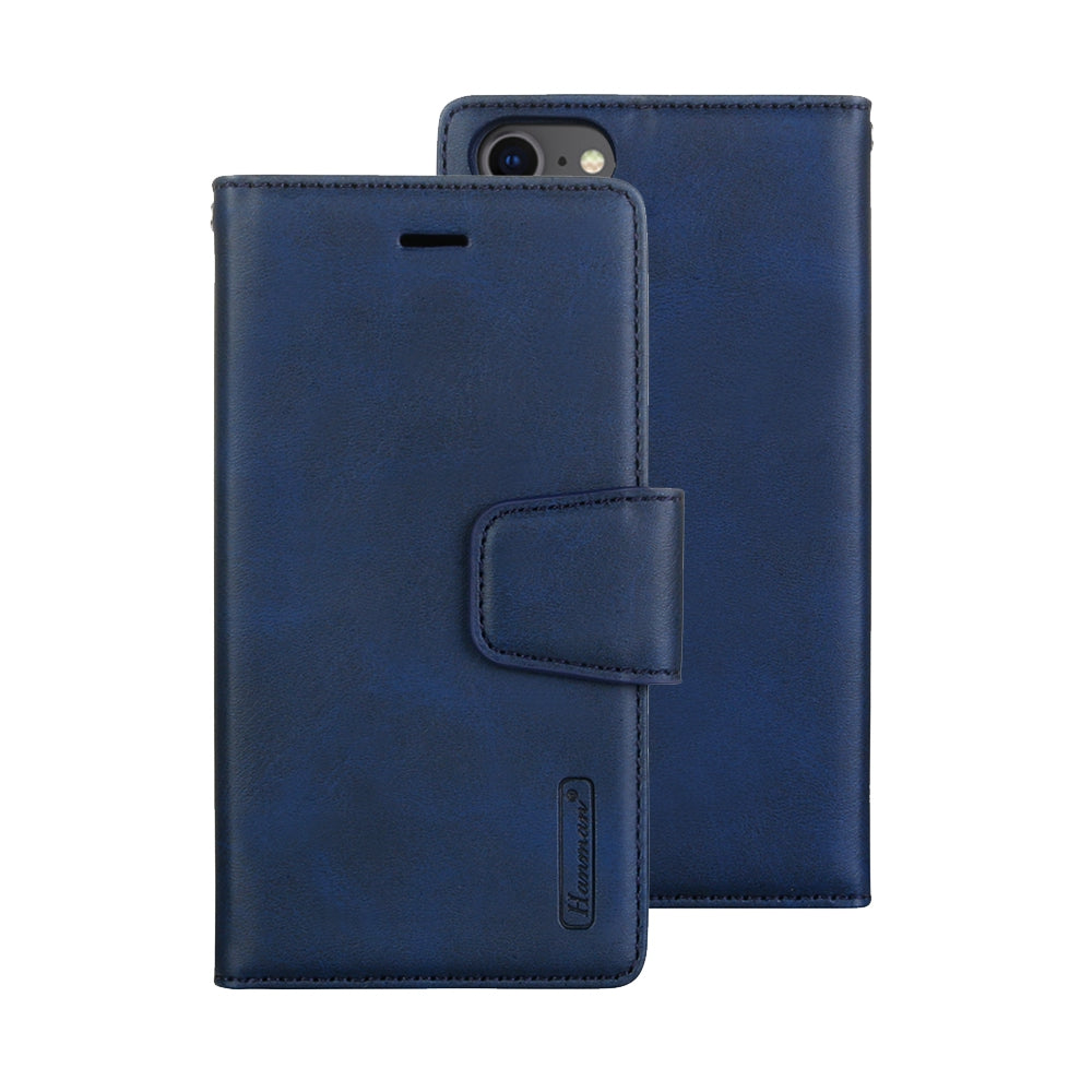 iPhone 6 Leather Wallet Flip MagSafe Case Cover - Black