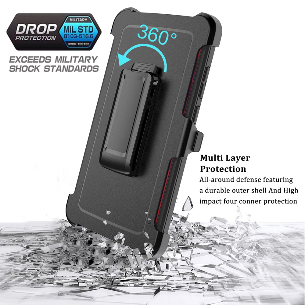 Samsung Galaxy S21 Ultra Heavy-Duty Armor Case Cover - Black