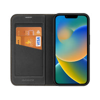 Thumbnail for SKIN-X Series Magnetic Flip Case Cover for iPhone 14 - Black