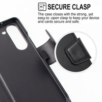 Thumbnail for Hanman PU Flip Leather Wallet Case for Samsung Galaxy A07 4G - Black